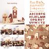 Wooden Alphabet Puzzle For Kids Educational Toy With Word Building And Number Blocks