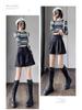 Women's High-Waist Khaki A-Line PU Leather Shorts, Autumn/Winter 2024, Wide-Leg Bootcut Casual Wear
