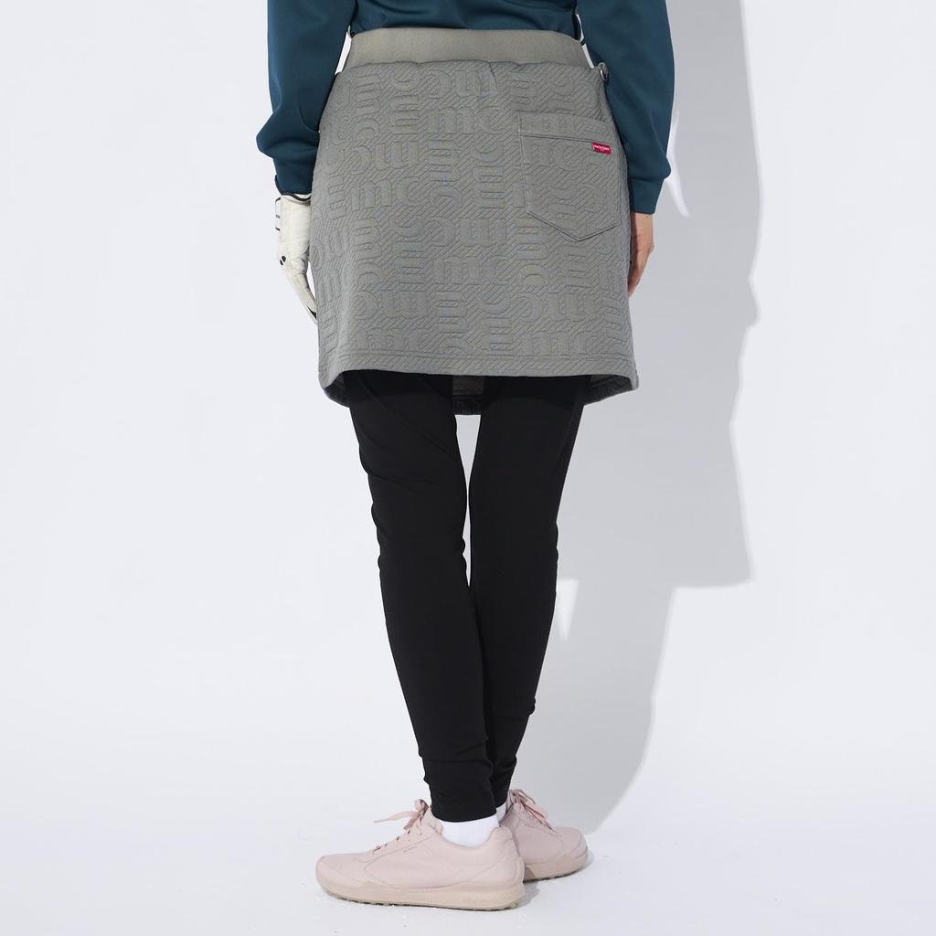 Marie Claire Women's Quilted Skirt with Leggings, Gray, 734327