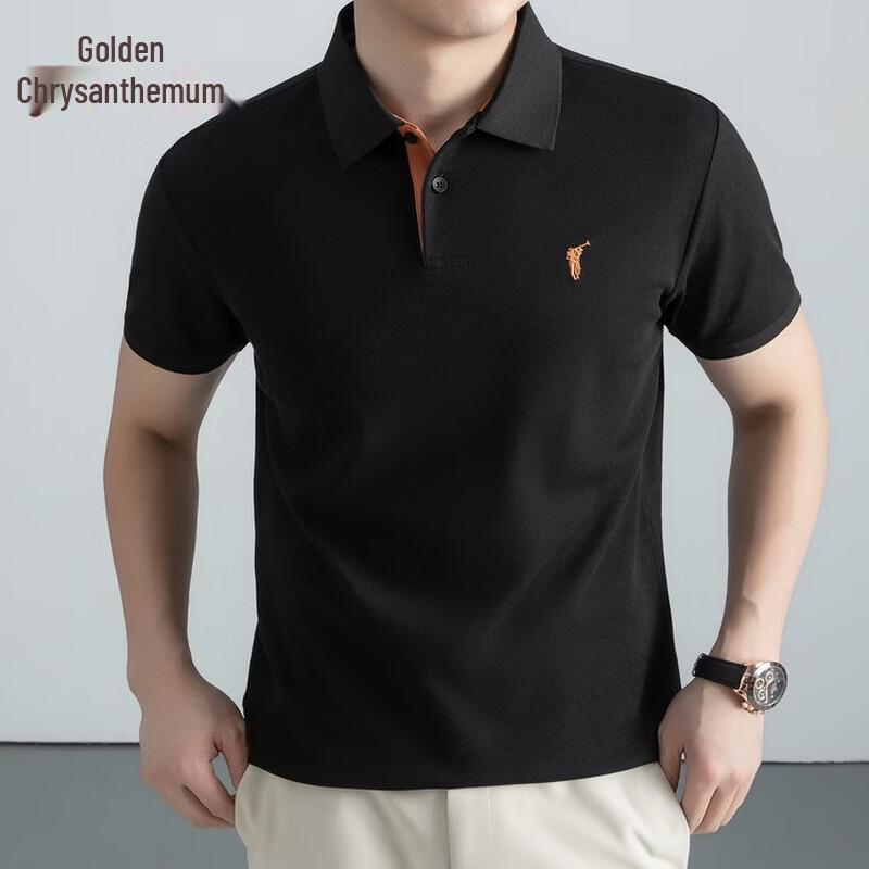 Jinju Men s 2026 Summer Short Sleeve Cotton Blend POLO Shirt 52