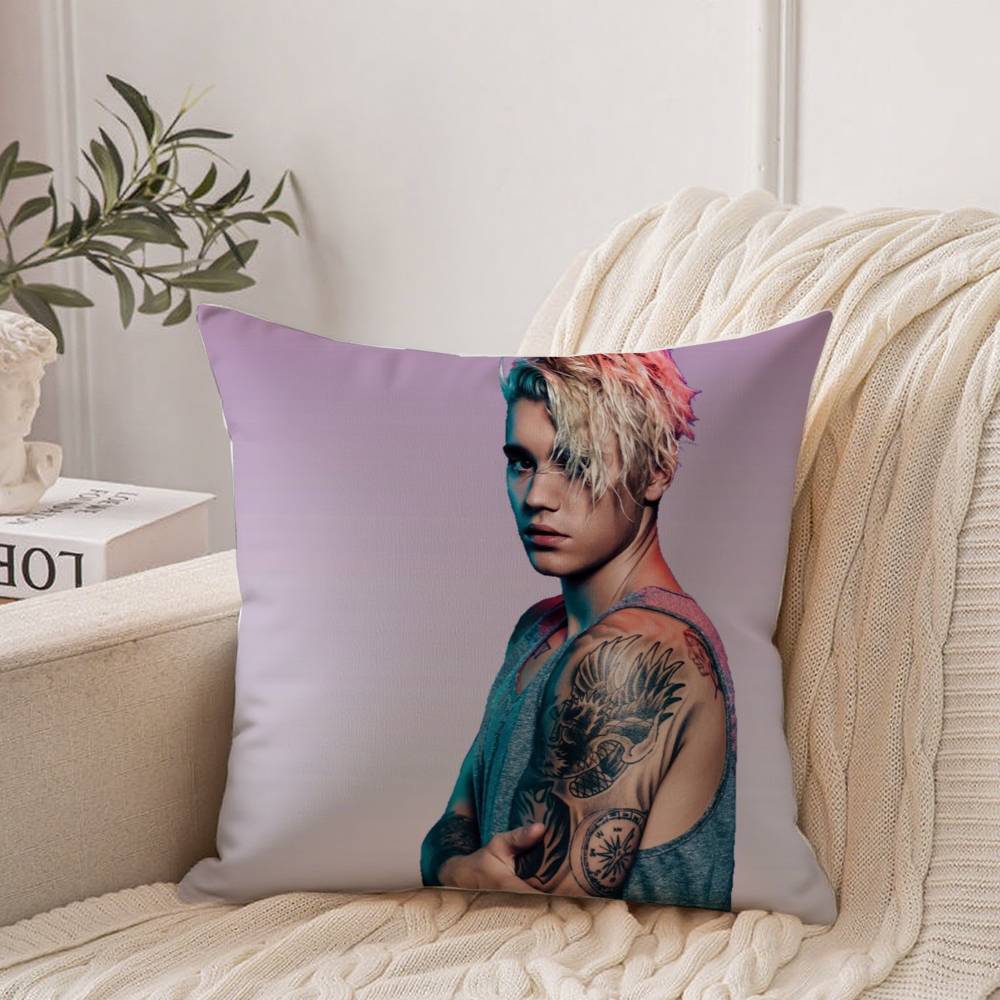 Poszewka na poduszkę T-Top Singer J-Justin B -Bieber Wystrój domu Koc na sofę łóżko samochód Dekoracja pokoju Pomysł na prezent