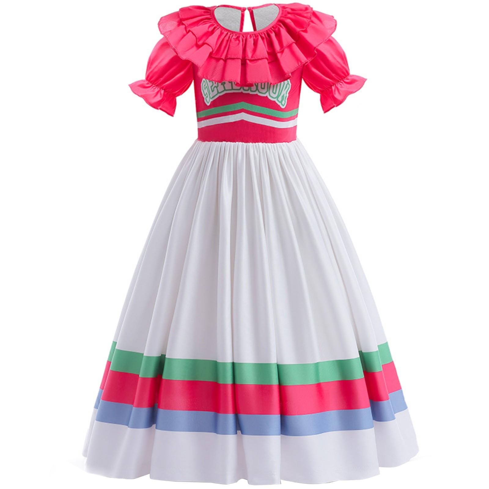 

Костюм для косплея для девочек, костюм для чирлидинга, цельное платье, юношеская плиссированная юбка, костюм для выступлений 100 белый