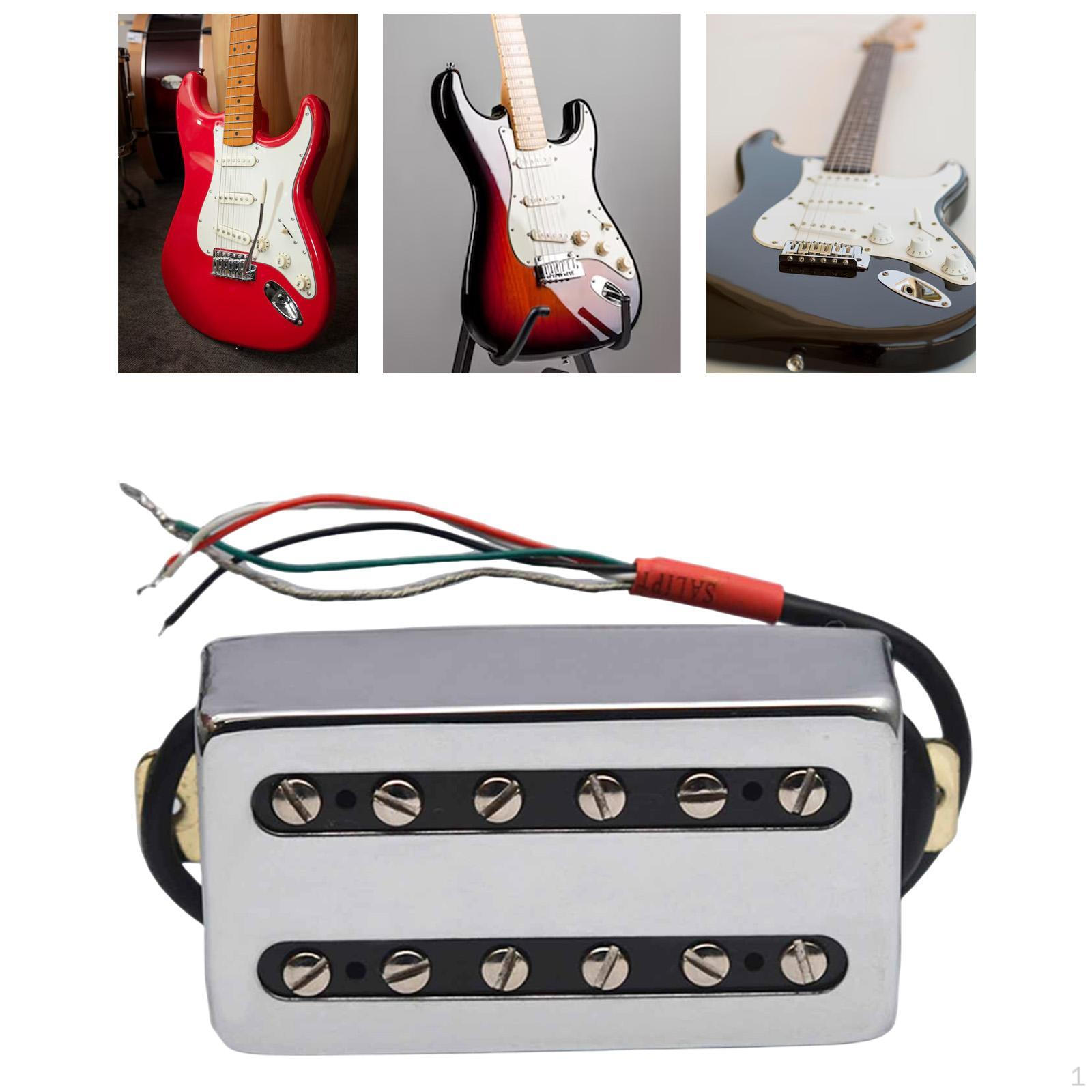 

Двухкатушечный звукосниматель для грифа 7.5K Spliting Pickup для шестиструнных электрогитар серебряный