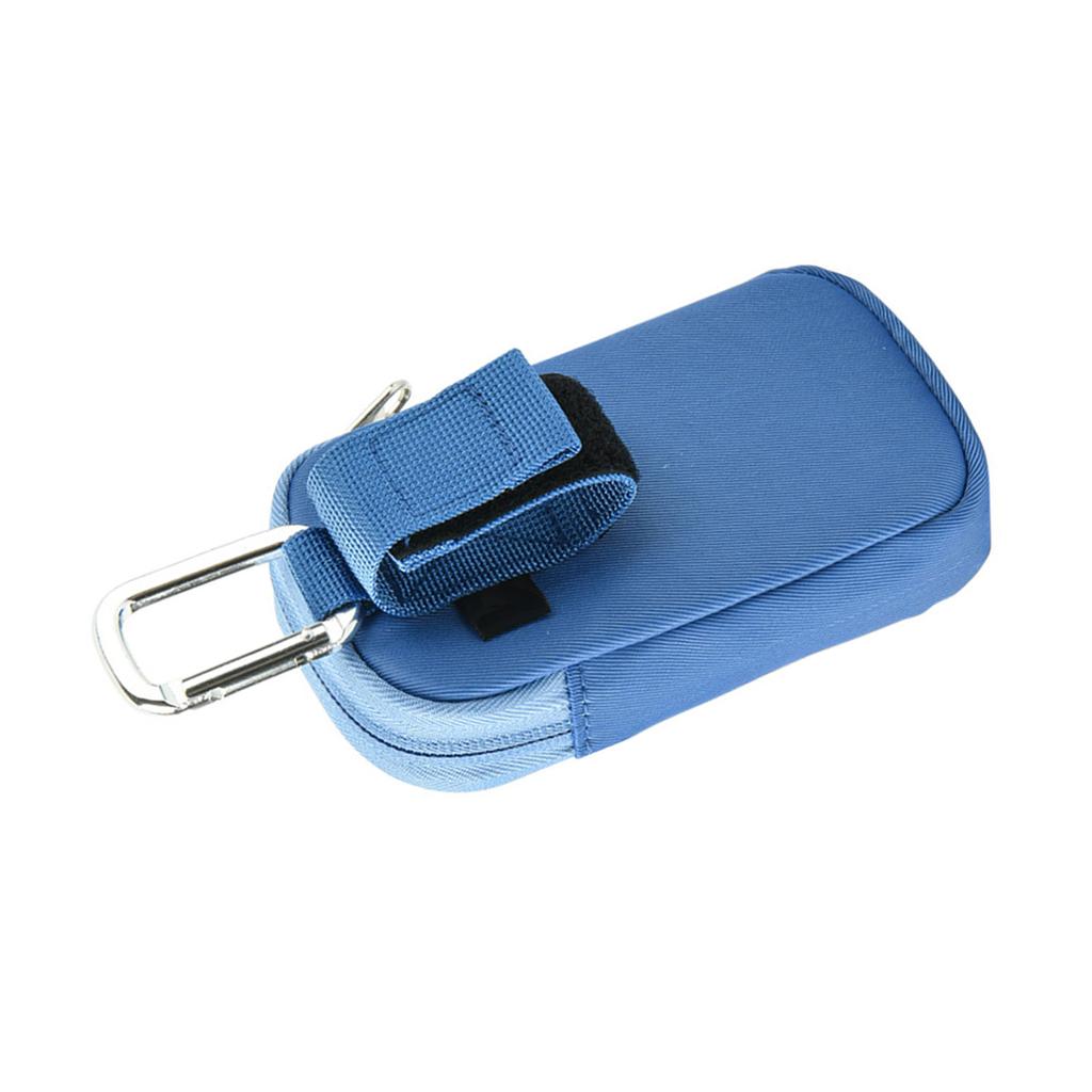 Geantă portabilă de depozitare MP3/MP4 cu carabinier Geam transparent convenabil Geanta de transport de călătorie Husă organizatoare anti-loc