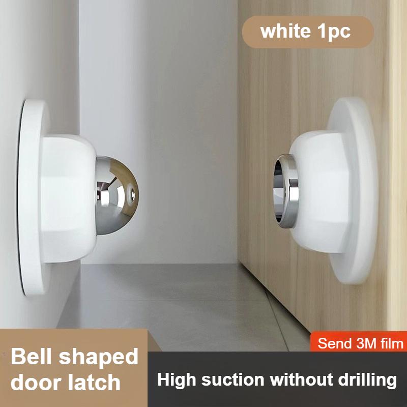 

1set Soft Magnetic Door Stop - Easy Installation, Adhesive Mounting | No Drilling, Suitable for Home & Office, door closer