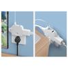 4 In 1 Rotatable Socket Converter Flat Pin Plug AC Outlet Extender Wall Tag Plug with 2USB Charge Adapter 180°Rotary
