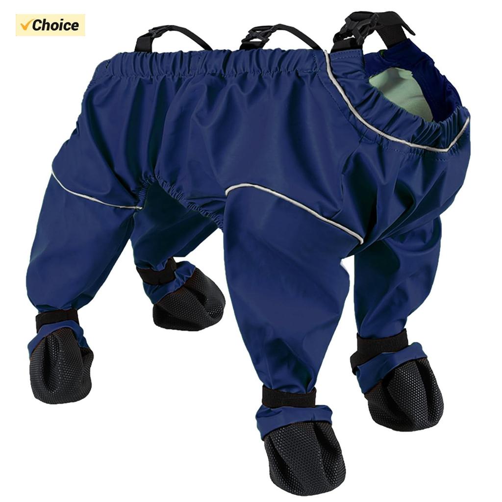 Dog Boots Leggings Waterproof Dog Pants Anti-Slip Dog Shoes Pet Protector Dirty-Proof Dog Outdoor Walking Running Hiking Booties