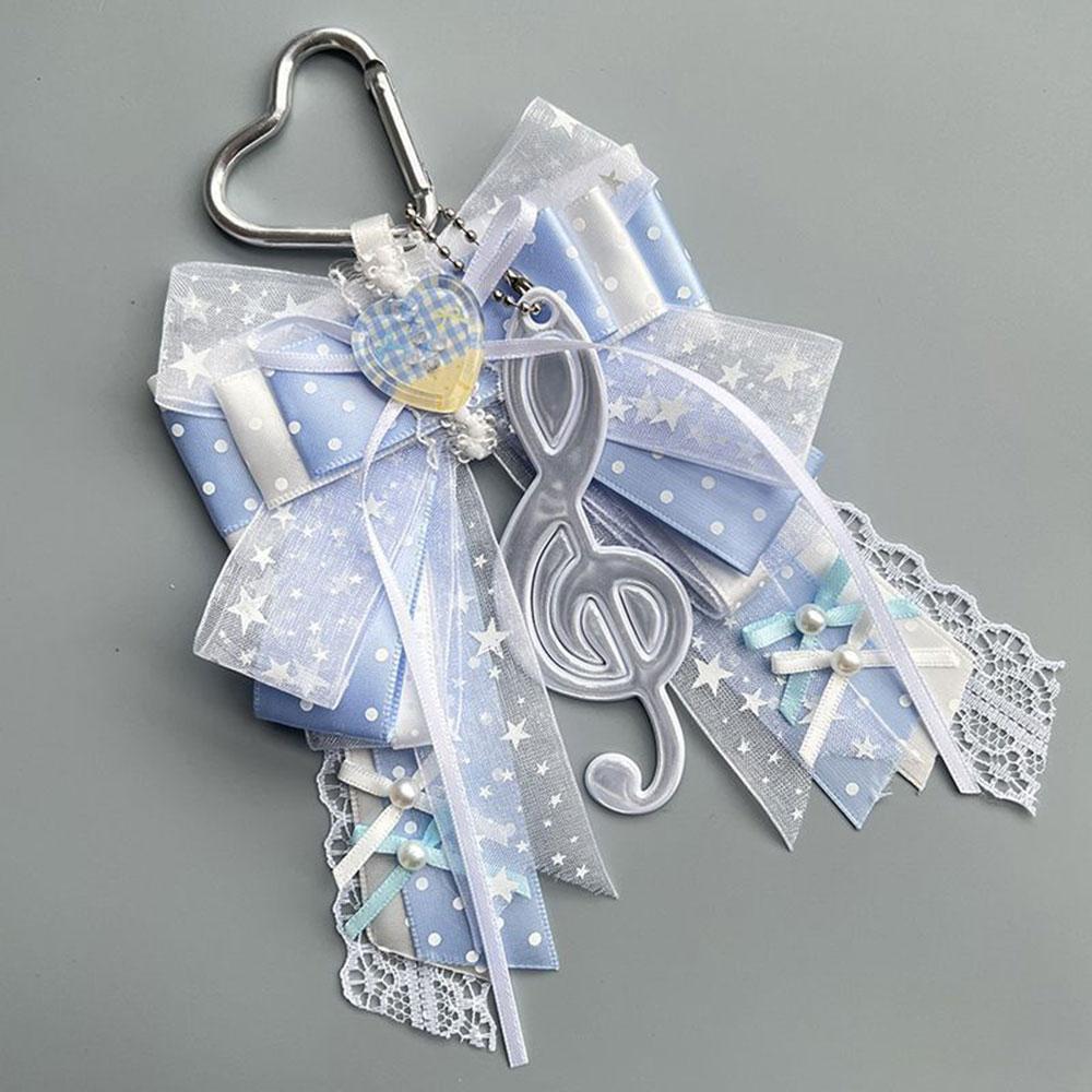 DIY Wing Lace Bow Decoration Handmade Ornament For Lightstick Ita Bag Ribbon Bow Pearl Lolita Backpack Decor Accessories