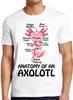 Anatomie eines Axolotls Ozean Kawaii Mexikanischer Fisch Lustiges Geschenk T-Shirt M1003