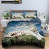 3D Tiger Duvet Cover Soft Comforter Cover Animal Bedding Set Tiger Pattern Quilt Cover for Bedroom Decor 2/3Pcs King Queen Size
