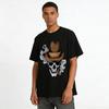 Vintage Gangster Skull Cigar Print Men's Casual Short Sleeve T-Shirt Pure cotton T-shirt