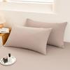 Class A pure cotton washed cotton yarn-dyed series single pillowcase solid color simple no bed sheet 48x74cm pillowcase