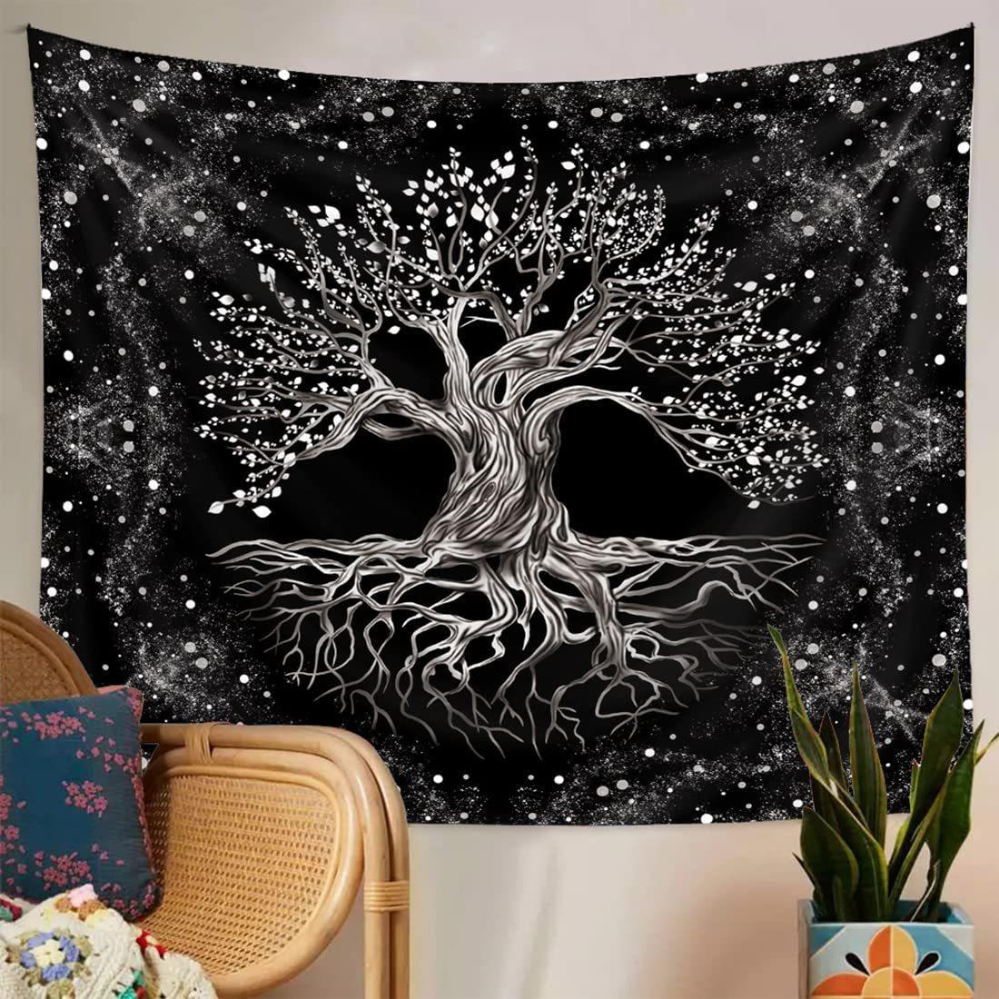 

Домашний декор Мандала Таро Оракул Колдовство Бохо Солнце Луна Древо жизни гобелен Алтарь Скатерть Настенный тапиз 100X75CM