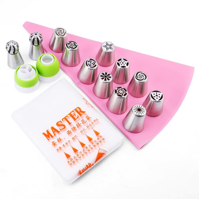 FAIS DU 8-52pcs Russian Piping Tips Cake Decorating Set Baking Supplies Set for Cupcake Rose Flower Nozzles Icing Pastry Tips