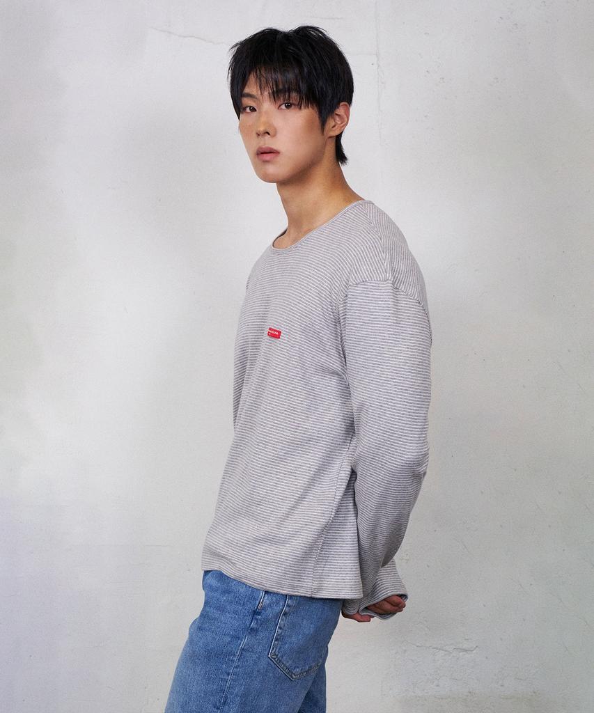 Lekodinghauseu Rec Stripe Long Sleeve [Grey]