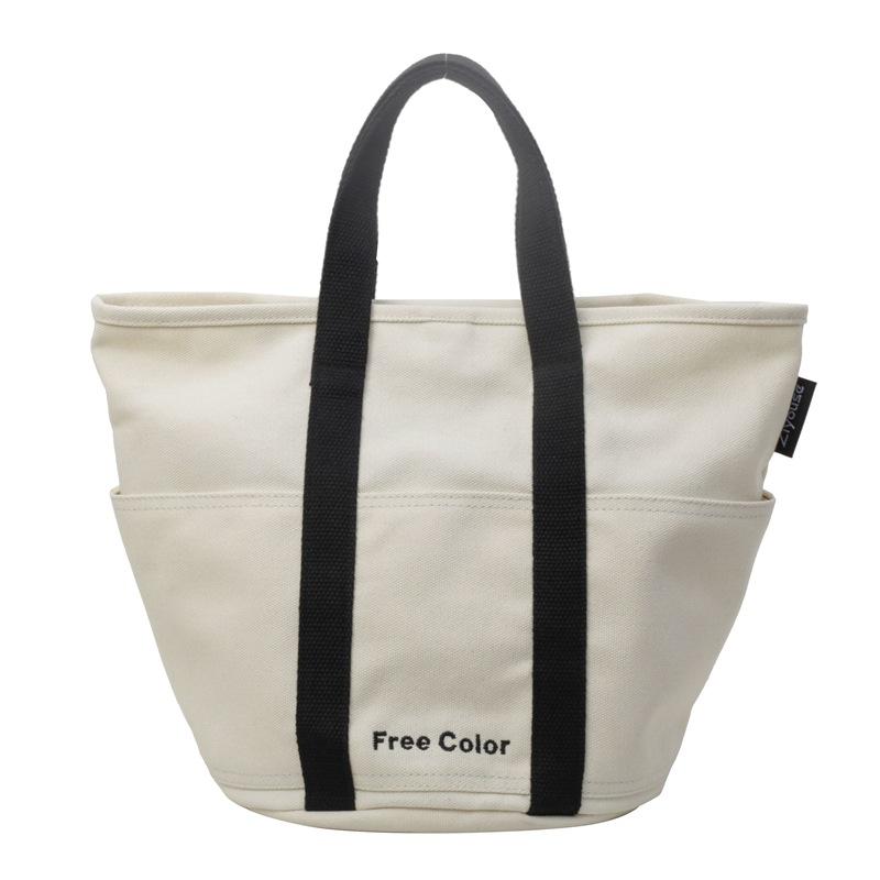 

Холщовая сумка, портативная сумка через плечо большой емкости, женская большая сумка бежевый