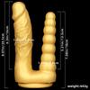 Double Dildos Female Masturbation Double Penetration Both Vagina and Anus Big Penis with Suction Cup Sex Toy Anal Plug Penis