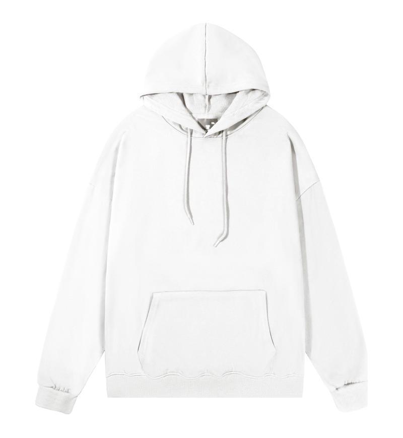 Euro Size Unisex Dropped Shoulder Twill Hooded Sweatshirt - Casual Versatile Style