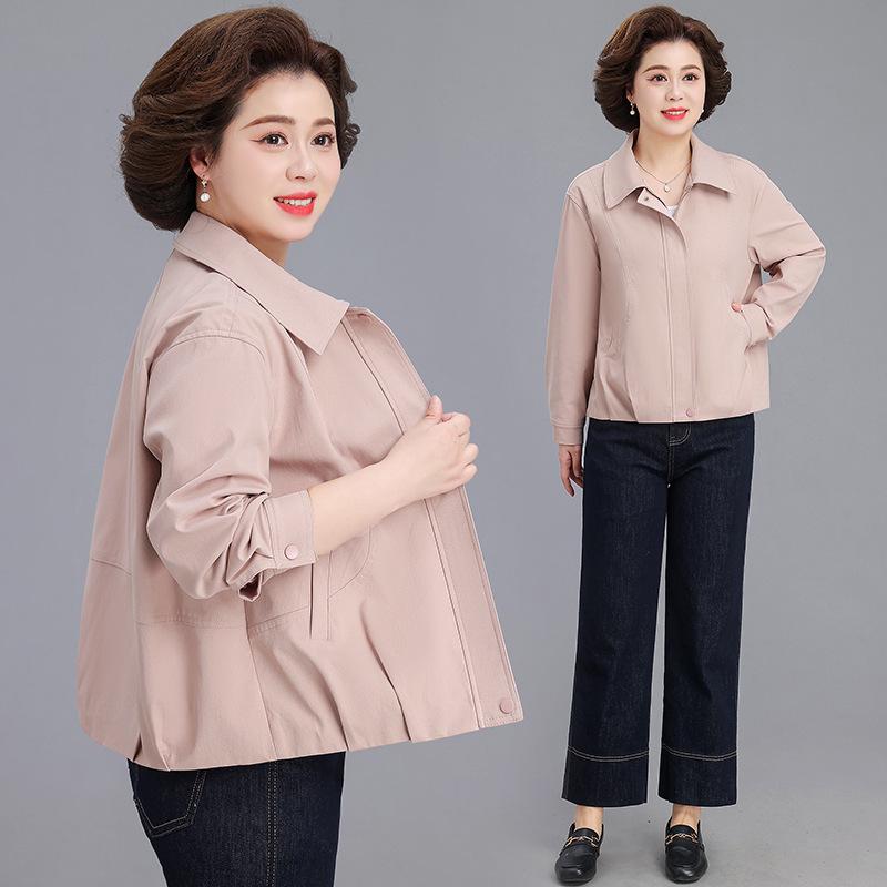 Spring & Autumn 2026 Casual Jacket for Middle-aged & Elderly Women - Stylish, Age-reducing Loose Fit, Perfect for Mother's Day.