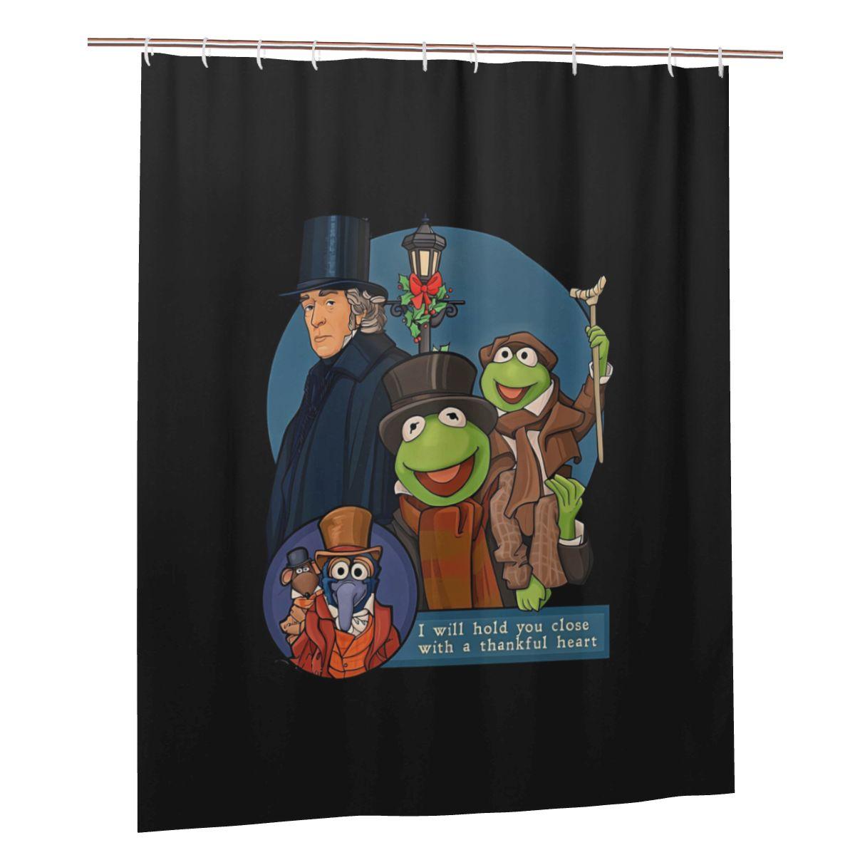 

I Will Hold You Close With A Thankful Heart Carol Shower Curtain Bathroom Polyester Waterproof Bath Curtains With Hooks W60H190(CM)-1 Pcs