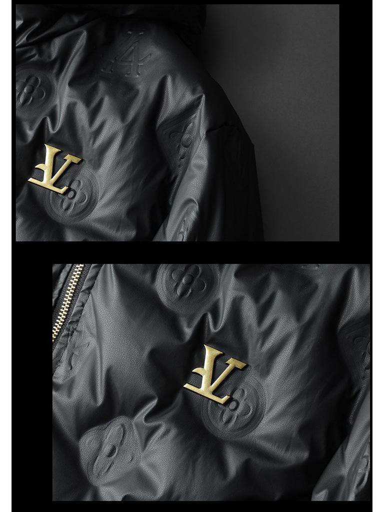 Luksusowa męska kurtka puchowa z kapturem - Europejska wysokiej klasy 90 biały puch kaczy zimowy płaszcz