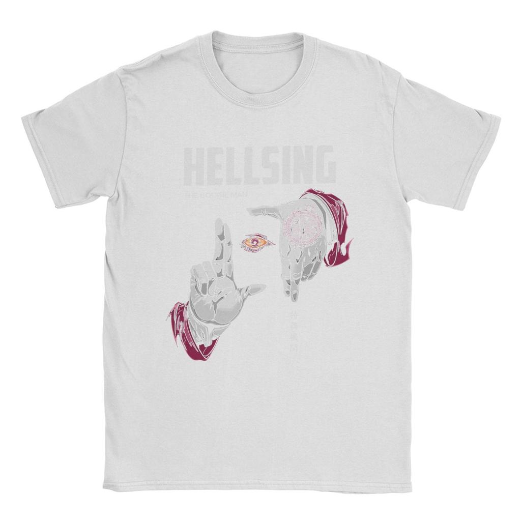 Casual Hellsing The Boogies Man T-Shirt for Men Crewneck 100% Cotton T Shirt Short Sleeve Tee Shirt Adult Tops