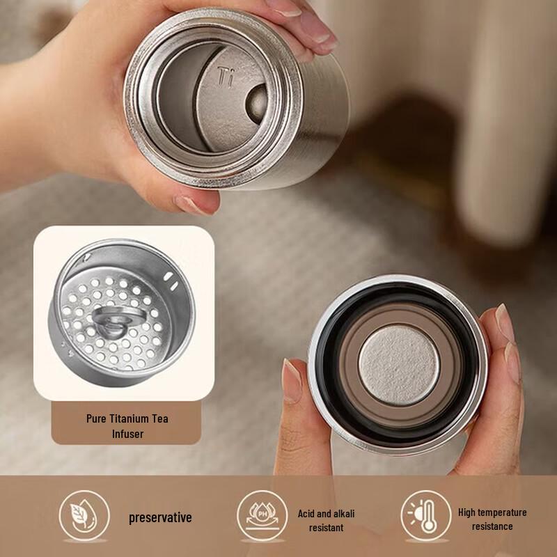 TAFUCO T6017 Pure Titanium Insulated Tea Cup