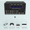 4Input AV Selector Box AV Switcher With Push Button Control Universal Compatibility For Home Studio AV Devices Setup