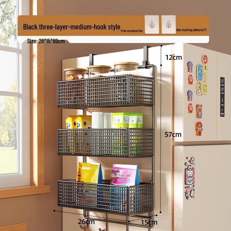 Wall-Mounted Entryway Storage Rack for Bedroom Doors