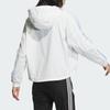 Adidas Originals Adibreak Hooded Windbreaker Jacket With Side Snap Buttons Women Bright White JI7474
