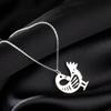 Africký přívěsek na krk pták Sankofa pro ženy Nerezová ocel Adinkra symbol Šperky Doplňky