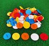 Adhere Golf Marker 50 Pieces Plastic Golf Ball Position Marker