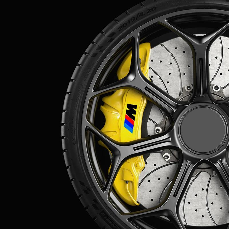 6KS Samolepka na brzdový třmen auta Žáruvzdorná 3D samolepka Nálepka Pro BMW M4 M8 Řady 5 E39 E60 E61 F10 F11 F07 G30 G31 G15 Z4 E89
