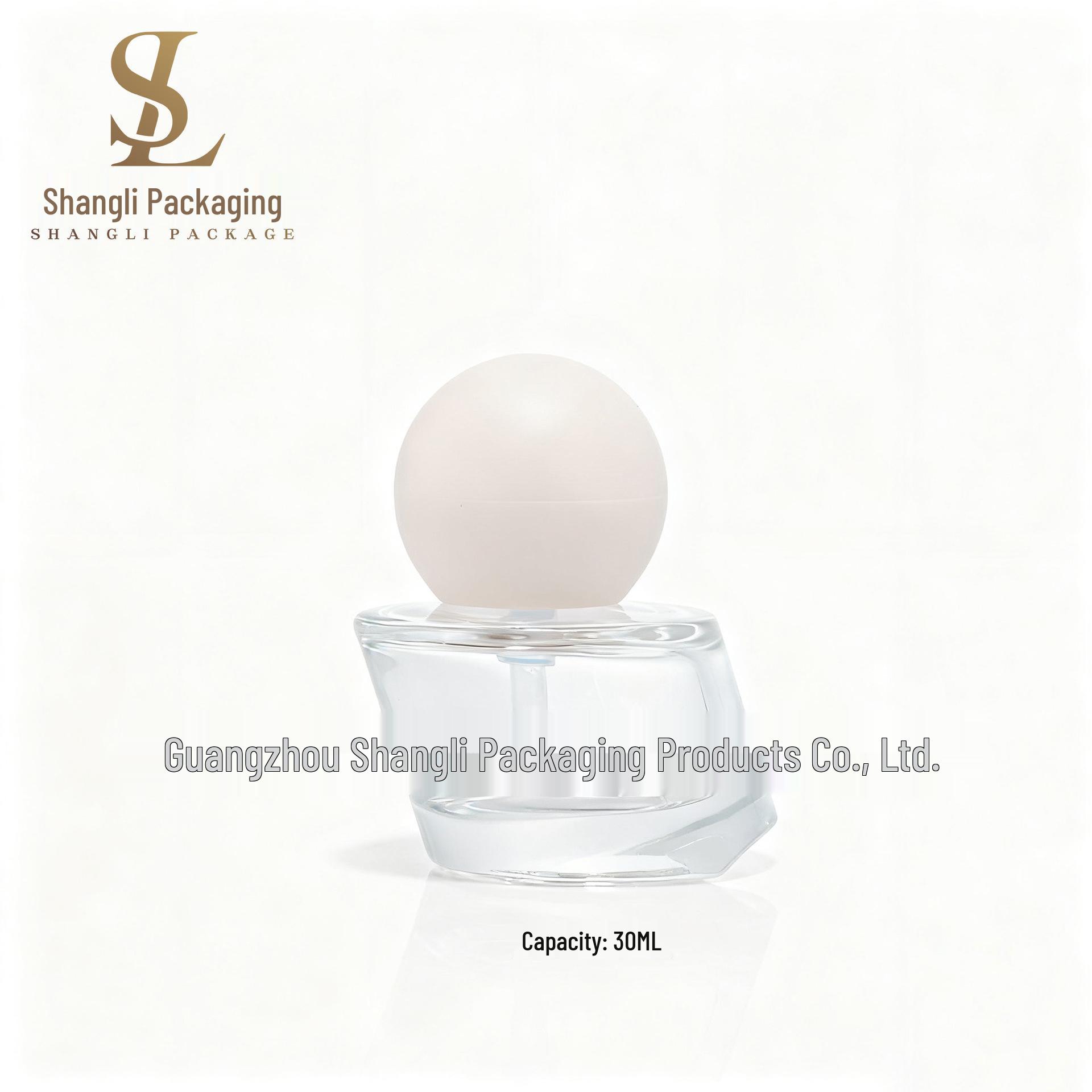 

Manster 30ml Irregular Horseshoe Glass Bottle for BB Cream/Foundation/Serum Packaging