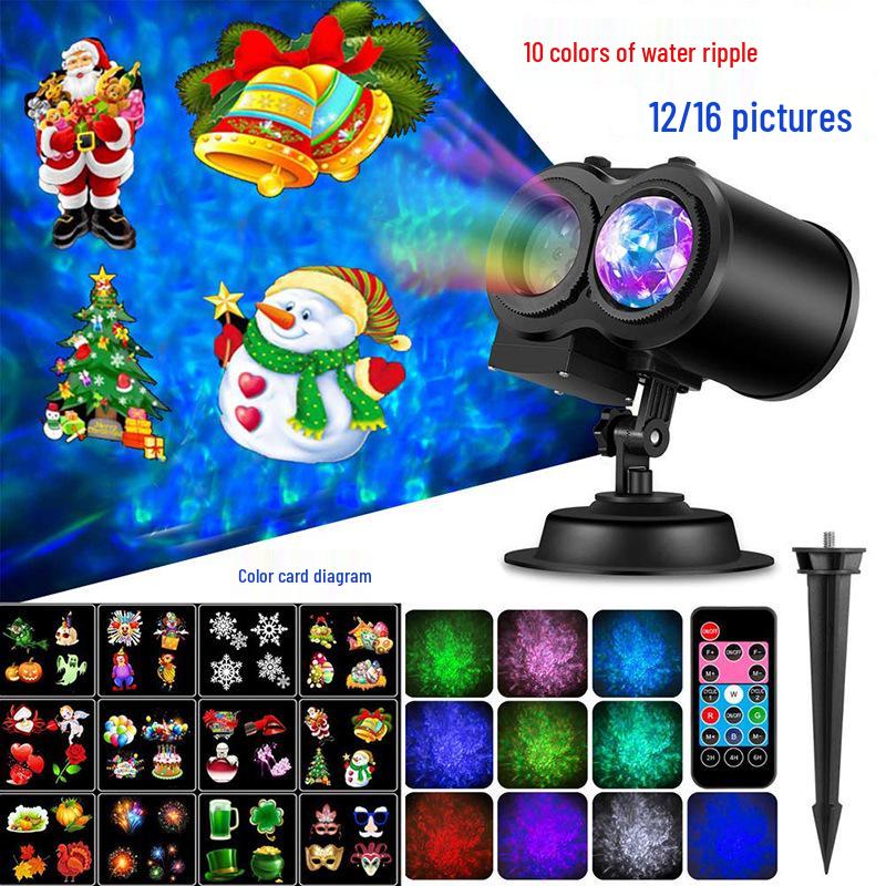 Bright Outdoor Waterproof Snowflake Projector Light for Christmas & Halloween