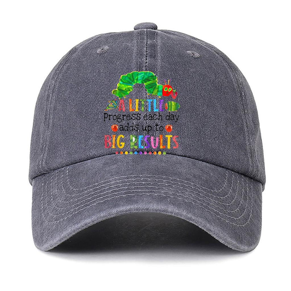 Velmi hladová housenka Grafická kšiltovka Retro kreslená estetika Hudba Dámská Unisex Letní Baseballová kšiltovka Vintage styl Unisex