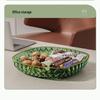 Transparent Gold Rim Fruit & Snack Plate