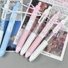 4Pcs Lace Ribbon Gel Inks Pen Retractable Gel Pen Ergonomic Grip 0.5MM Tip Fast Drying Inks for Office School Supplies