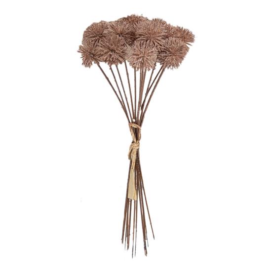 12 Mazzi di Crisantemi Artificiali a Pompon Finti Fiore Artificiale Piccola Sfera di Crisantemo Mini con Gambo Lungo per Bouquet da Sposa Fai-da-te Decorazione per Vaso