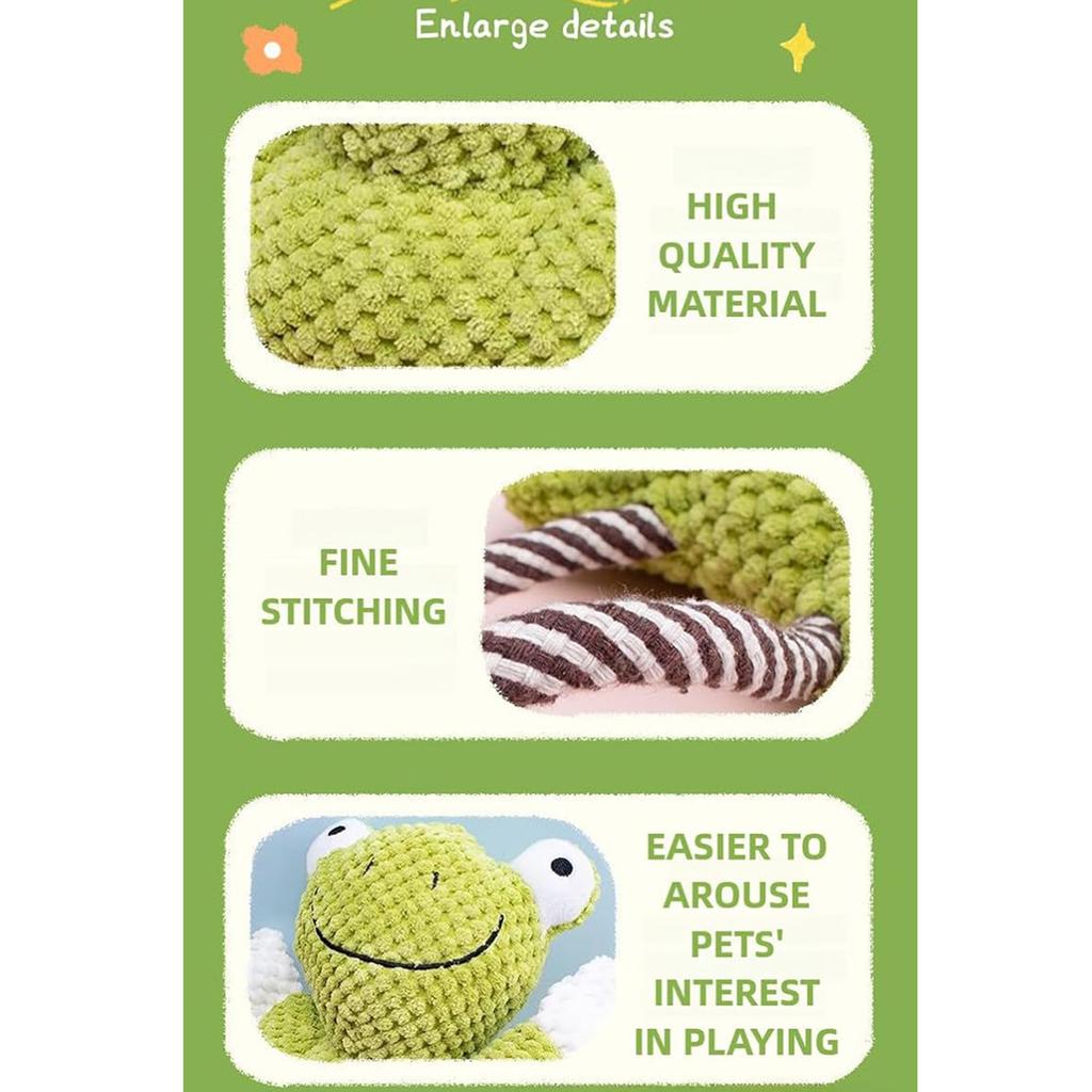 Plush Dog Toy With Rustling And Squeaking Sounds— And Chew-resistant -shaped, An Interactive Teething Toy To Boredom.