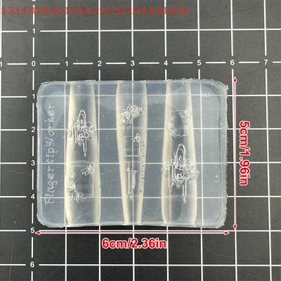 For DIY Manicure Nail Art Salon Silicone Nail Mold Flower & Butterfly Shape Decorations 3D Nail Carving Tools