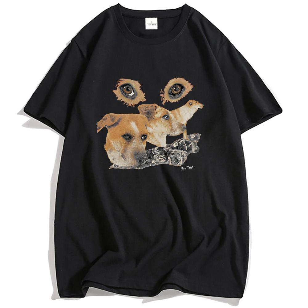 

Футболка Creature Big Thief Летняя Повседневная Футболка с Коротким Рукавом Модная Футболка с Принтом Мультяшного Банда для Мужчин Женщин Унисекс Уличная Одежда XXL