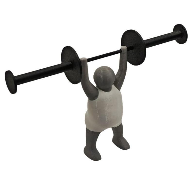 Creative Fitness Weightlifting Small Person Toilet Roll Paper Rack 3D Printed Bathroom Decoration Bathroom Kitchen Accessories