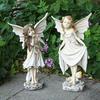 Retro Flower Fairy Garden Ornaments - Creative Outdoor Resin Decorations