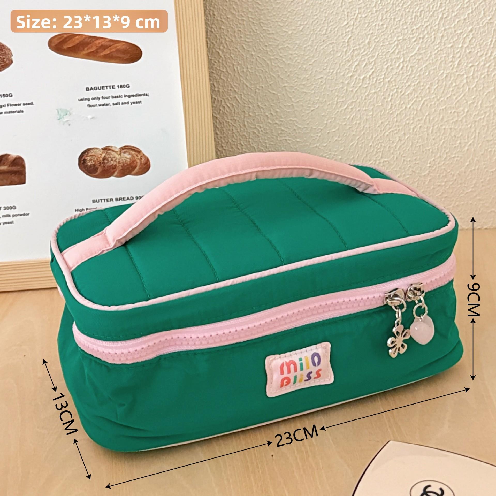 Cute Portable Bear Makeup Bag Campus Japanese Style Storage Bag Simple Multi-Purpose Storage Pouch Bedroom Organizer