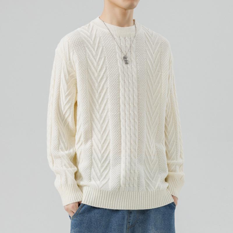 Hot Sale, Direct Supply, Autumn and Winter New Casual Crew Neck Sweater Bottom Knitted Sweater Large Size Loose Sweater