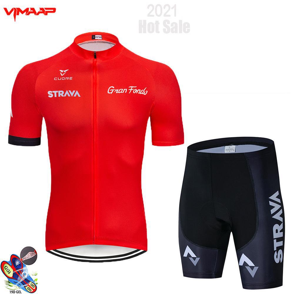 Cycling Suit Short Sleeve Strap Set Mountain Bike Men's Summer Riding Gear