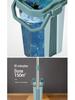 38cm Hands-Free Dual-Use Flat Mop with Integrated Water Bucket for Dry/Wet Cleaning