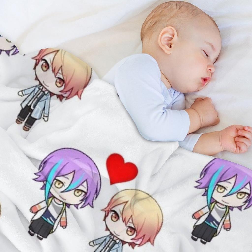 Rui Kamishiro Tenma Tsukasa In Love Project Sekai Ruikasa Throw Blanket Luxury Thicken Giant Sofa Beach Multi-Purpose Blankets