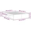 VidaXL Cadre de lit sans matelas chêne artisanal 140x200 cm 3328844